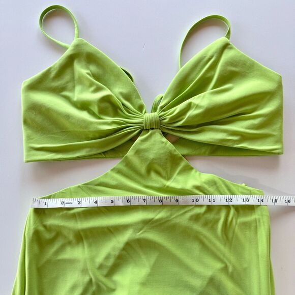 NWT Ieena for Mac Duggal 27110 Strappy Back Side Cutout Dress in Sage Green Sz 6 - Picture 14 of 14